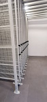 Racks for for the storage of paintings in Milano galery