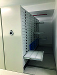 Movable cabinets with drawers for storing slides for the Ljubljana Oncology Institute