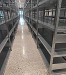 Galvanized racks for warehouse use