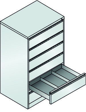 Kartotečni predalnik, 6P-3A5 12936-323